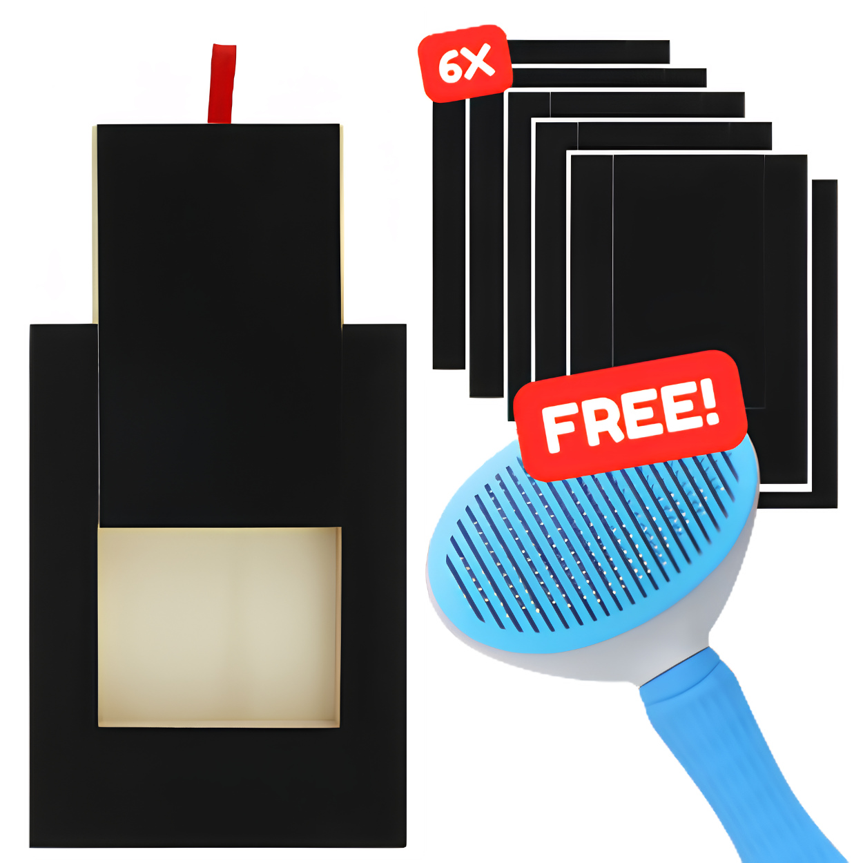 1 PetComfy™ + 6 Replacement Pads + FREE Brush